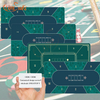 Benutzerdefinierte 180 * 90 * 0,2 cm moderne, wasserdichte Texas Hold'em Poker-Tischmatte, rutschfeste Gummi-Casino-Spielfl&auml;che