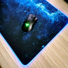 Tapis de souris de jeu RVB extra large avec 14 modes d'&eacute;clairage
