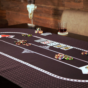 120 * 60 * 0,2 cm kundenspezifischer Druck, luxuri&ouml;se schwarze Pokermatte, Gl&uuml;cksspiel-Tischmatten-Lieferanten
